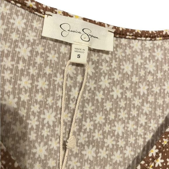 Jessica Simpson Brown and White Floral Dress - Picture 3 of 3